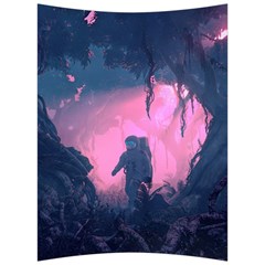 Beeple Astronaut Spacesuit 3d Digital Art Artwork Jungle Back Support Cushion by Cendanart