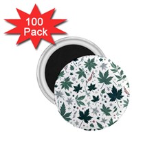 Leaves Nature Bloom 1 75  Magnets (100 Pack)  by Bedest