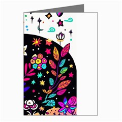 Rainbow Fun Cute Minimal Doodle Greeting Cards (pkg Of 8) by Bedest
