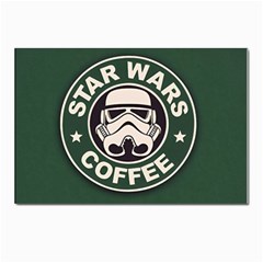 Stormtrooper Coffee Postcards 5  X 7  (pkg Of 10) by Cendanart