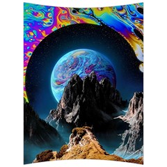 Aesthetic Psychedelic Drawings Art Acid Space Back Support Cushion by Cendanart