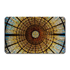 Barcelona Glass Window Stained Glass Magnet (rectangular) by Cendanart