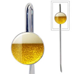 Light Beer Texture Foam Drink In A Glass Book Mark by Cemarart