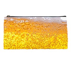Liquid Bubble Drink Beer With Foam Texture Pencil Case by Cemarart