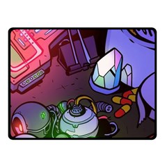 Graffiti Corazones Kingdom Saga Super Fleece Blanket (small) by Cemarart