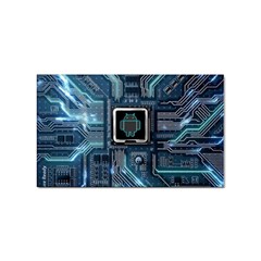 Circuit Board Motherboard Sticker Rectangular (100 Pack) by Cemarart