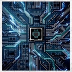 Circuit Board Motherboard Canvas 16  X 16  by Cemarart