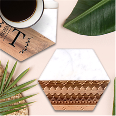L5k62knmb81t3p2hgkotae5os5 Marble Wood Coaster (hexagon)  by saad11