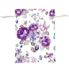 Flower-floral-design-paper-pattern-purple-watercolor-flowers-vector-material-90d2d381fc90ea7e9bf8355 Lightweight Drawstring Pouch (xl) by saad11