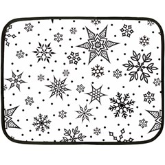 Snowflake-icon-vector-christmas-seamless-background-531ed32d02319f9f1bce1dc6587194eb Fleece Blanket (mini) by saad11