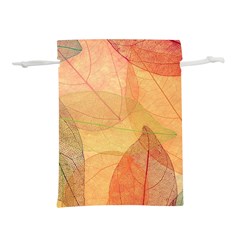Leaves Patterns Colorful Leaf Pattern Lightweight Drawstring Pouch (l) by Cemarart