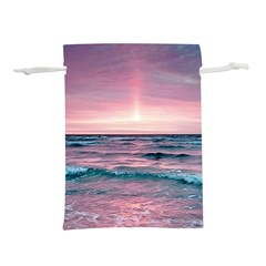Sunset Ocean Beach Catcher Dream Evening Night Sunset Lightweight Drawstring Pouch (l) by Cemarart