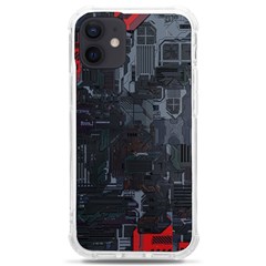 Abstract Tech Computer Motherboard Technology Iphone 12 Mini Tpu Uv Print Case	 by Cemarart