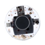 Golden-snowflake On-the-Go Memory Card Reader Back