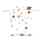 Golden-snowflake Lightweight Drawstring Pouch (L) Back