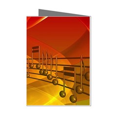 Music Notes Melody Note Sound Mini Greeting Cards (pkg Of 8) by Proyonanggan