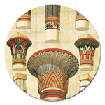Egyptian Architecture Column Magnet 5  (Round) Front