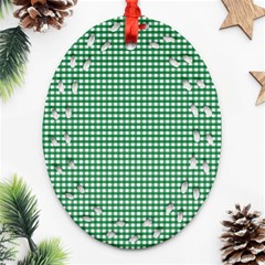 Green -1 Ornament (oval Filigree) by nateshop