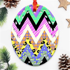 Zigzag-1 Ornament (oval Filigree) by nateshop