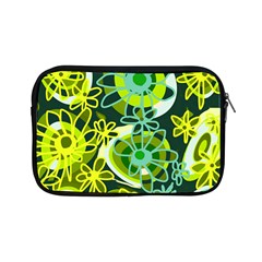 Mazipoodles Love Flowers - Green Lemon Duck Egg Blue Apple Ipad Mini Zipper Cases by Mazipoodles