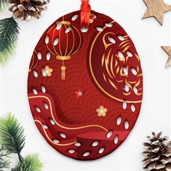 Holiday, Chinese New Year, Ornament (oval Filigree) by nateshop