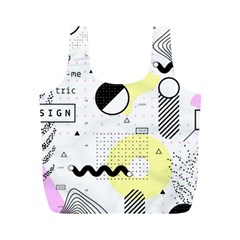 Graphic Design Geometric Background Full Print Recycle Bag (m) by Grandong