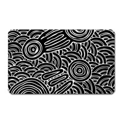 Authentic Aboriginal Art - Meeting Places Magnet (rectangular) by hogartharts
