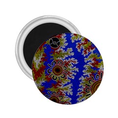 Authentic Aboriginal Art - Waterholes (corella) 2 25  Magnets by hogartharts