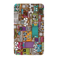 Pattern Design Art Techno  Dj Music Retro Music Device Memory Card Reader (rectangular) by Cemarart