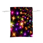 Star Colorful Christmas Xmas Abstract Lightweight Drawstring Pouch (M) Back