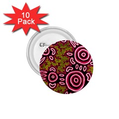 Authentic Aboriginal Art - You Belong 1 75  Buttons (10 Pack) by hogartharts