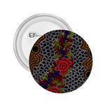 Authentic Aboriginal Art - Gathering 2 2.25  Buttons Front