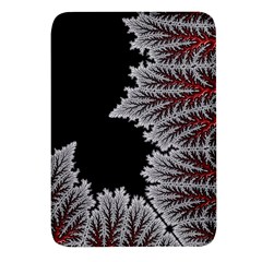 Silhouette Of Aurora Borealis Rectangular Glass Fridge Magnet (4 Pack) by Bedest