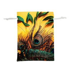 Landscape Bright Scenery Drawing Rivers Blue Lovely Lightweight Drawstring Pouch (l) by Cemarart