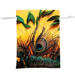 Japan Art Artwork Asia Drawing Lake Landscape Mountain Nature Oriental Lightweight Drawstring Pouch (xl) by Cemarart