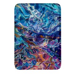 Kaleidoscopic Currents Rectangular Glass Fridge Magnet (4 Pack) by kaleidomarblingart