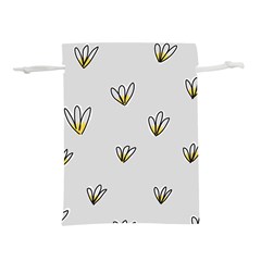 Pattern Leaves Daisies Print Lightweight Drawstring Pouch (l) by Cemarart