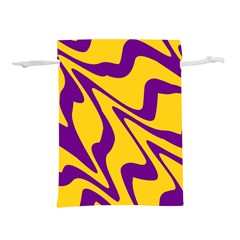 Waves Pattern Lines Wiggly Lightweight Drawstring Pouch (l) by Cemarart