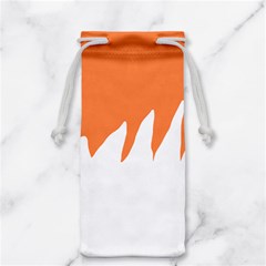 Orange Background Halloween Jewelry Bag by Cemarart