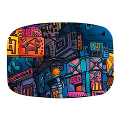 Wallet City Art Graffiti Mini Square Pill Box by Bedest