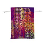 Building Architecture City Facade Lightweight Drawstring Pouch (L) Front