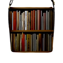 Book Nook Books Bookshelves Comfortable Cozy Literature Library Study Reading Reader Reading Nook Ro Flap Closure Messenger Bag (l) by Maspions