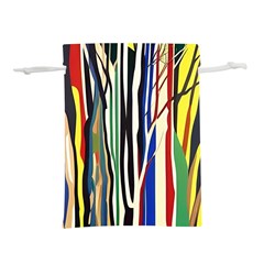 Abstract Trees Colorful Artwork Woods Forest Nature Artistic Lightweight Drawstring Pouch (m) by Grandong