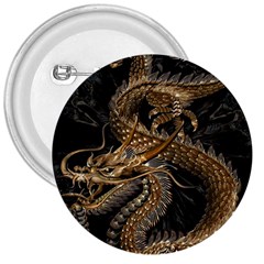 Fantasy Dragon Pentagram 3  Buttons by Maspions