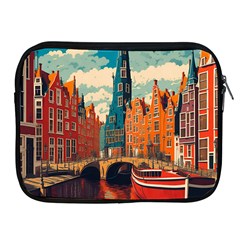 London England Bridge Europe Buildings Architecture Vintage Retro Town City Apple Ipad 2/3/4 Zipper Cases by Maspions