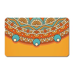 Mandala Orange Magnet (rectangular) by goljakoff