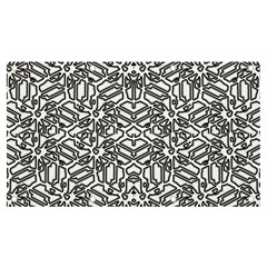 Monochrome Maze Design Print Banner And Sign 7  X 4  by dflcprintsclothing