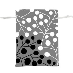 Abstract Nature Black White Lightweight Drawstring Pouch (xl) by Maspions