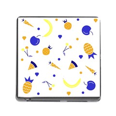Pattern-fruit-apples-green Memory Card Reader (square 5 Slot) by Maspions