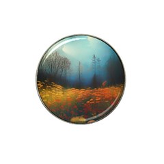 Wildflowers Field Outdoors Clouds Trees Cover Art Storm Mysterious Dream Landscape Hat Clip Ball Marker (10 Pack) by Posterlux
